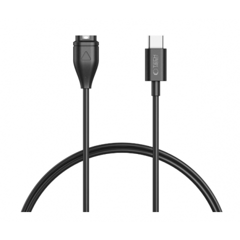 Laidas USB C Garmin laikrodžiams 1m juodas (black) Tech-Protect MC04